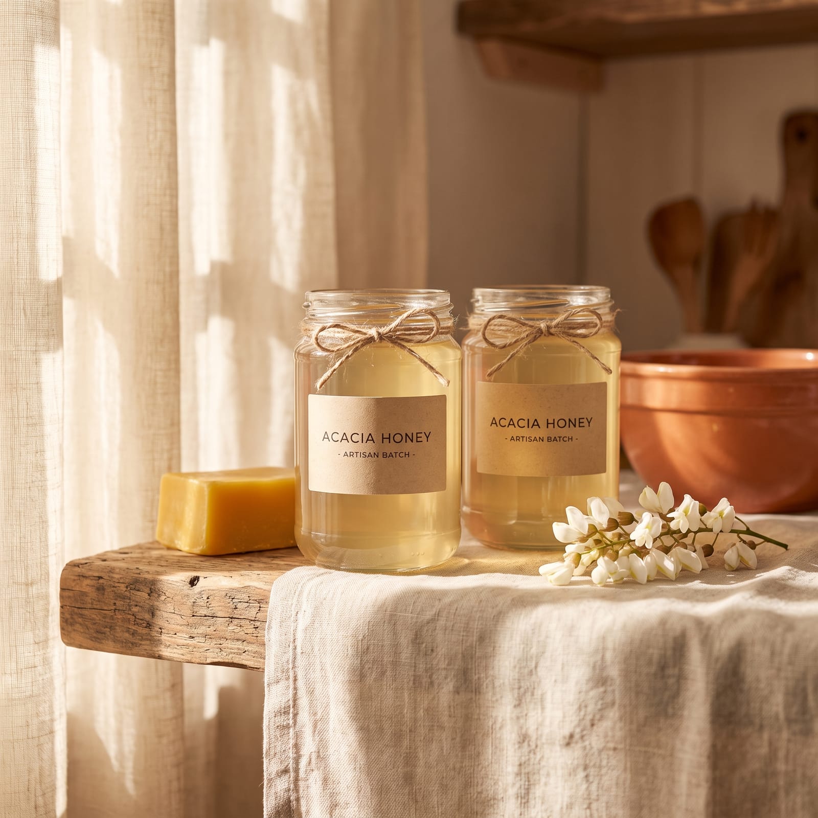 Miere de salcâm 500g — imaginea 3