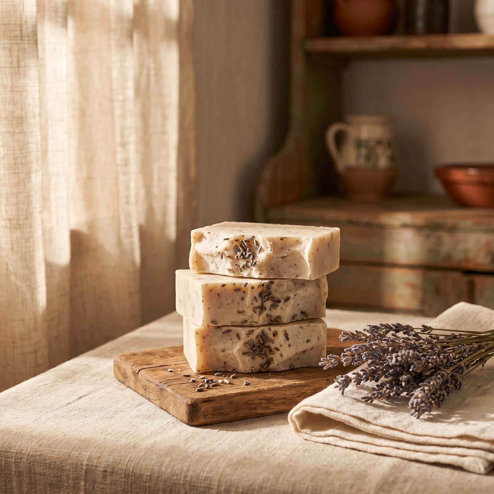 Săpun natural cu lavandă (set 3) — imaginea 2